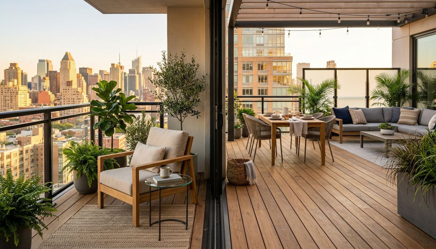 Des balcons aux terrasses : redéfinir les extérieurs sans fausse note