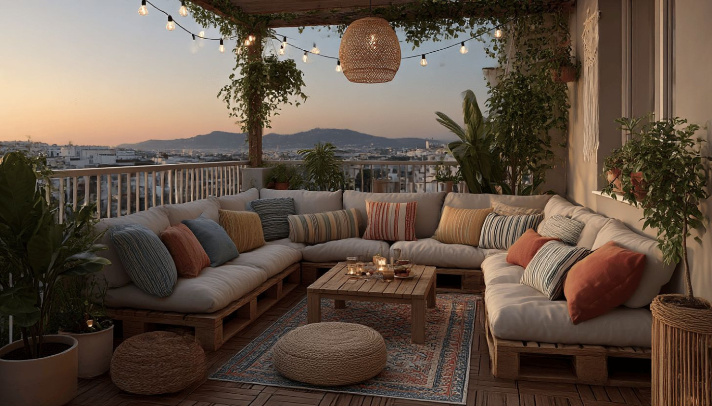 Transformation de balcon petit budget, grands effets déco et aménagement